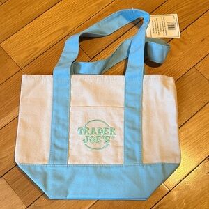 Trader Joe's mini pastel blue Tote Bag